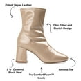 thumbnail image 4 of Journee Collection Womens Reice Square Toe Block Heel Ankle Booties, 4 of 6