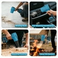 thumbnail image 6 of Leaf Blower Cordless, Mini Blower with 2×4.0Ah Batteries & Charger, Lightweight Electric Handheld Blower for Lawn Care, Patio Cleaning, Dust Cleaner, Snow Blower (Blue), 6 of 7