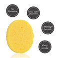 thumbnail image 2 of STARTIST 10pcs Round Facial Houpette Sponge Makeup Removal Cleansing Care - Yellow, 2 of 9