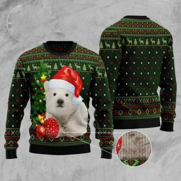 Polar Bear Cute Christmas Christmas Sweater, Christmas Sweater, Christmas Sweater, Funny Xmas Sweaters