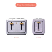 Beautiful 2 Slice Toaster with Touch-Activated Display, Lavender by Drew Barrymore