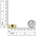 thumbnail image 3 of Gem Stone King 2.43 Ct Blue Mystic Topaz 18K Yellow Gold Plated Silver Men's Ring, 3 of 5