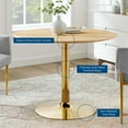 thumbnail image 6 of Modway Verne Round Wood Grain 40" Dining Table in Gold Natural, 6 of 6