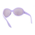 thumbnail image 4 of Oversized Dragonfly Large Round Butterfly Plastic Minimal Sunglasses All Purple, 4 of 4