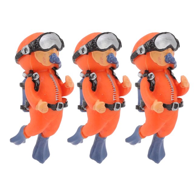 Décoration de Réservoir de Poissons, Décoration d'Aquarium Diver Position Réglable Mignon pour Aquariums pour Eau Douce