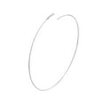 thumbnail image 3 of 14K White Gold Hawley Street 75mm Endless Wire Hoops - Women, 3 of 4