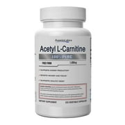 Acetyl-L-Carnitine By Superior Labs - 100% Pure, 1,000mg, 200 Vegetable Capsules - Made in USA