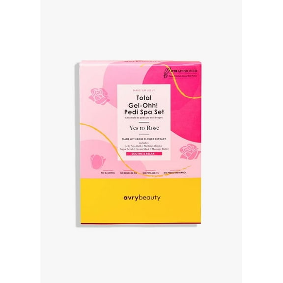 Avry Beauty Gel-Ohh Pedicure 5 Steps - Yes to Rose - Case of 50