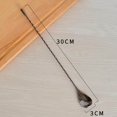 thumbnail image 3 of Long Handle Spoon Stainless Steel Mixing Ice Milkshake Tea Spoon Long Handle Spoon black, 3 of 8