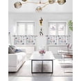 thumbnail image 3 of Summer Ocean Sheer Curtains for Bedroom Living Room Window Tier Curtain 24 Inch Length, Rod Pocket Voile Drapes Kitchen Curtains Small Half Window 2 Panels Sea Turtle Starfish Coral Shell Seahorse, 3 of 5