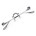 thumbnail image 2 of Sonducket Gafas sin marco Forma ovalada Metal Hombres Mujeres Gafas Sin receta Gafas Computadora Vida diaria Luz negra Type3 NO3, 2 of 6