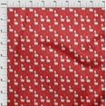 thumbnail image 3 of oneOone Cotton Poplin Candy Red Fabric Sheep & Candy Stick Cartoon Sewing Fabric By The Yard Printed Diy Clothing Sewing Supplies 56 Inch Wide, 3 of 4