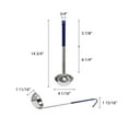thumbnail image 2 of Excellante 8 oz, one piece color coded ladle, blue handle, stainless steel, comes in each, 2 of 2