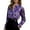 509_Purple, variant on Button Down Shirts for Women Fashion Satin Long Sleeve Blouses Tops French Style Vintage Elegant Turn Down Collar Shirts Womens Blouses