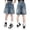 Blue2, variant on ibiyuan Girls Shorts Preppy Kids Cute Ripped Tween Girls Denim Shorts Elastic Waist Straight Bow Embroidered Summer Linen Shorts Girls
