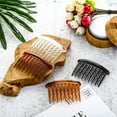 thumbnail image 4 of 12PCS Plastic Hair Side Combs 17 Teeth Hair Clip Comb Straight & Wave Teeth Hair Combs Tortoise Side Comb Hair Accessories Bridal Wedding Veil Comb for Women Girls, 4 of 5