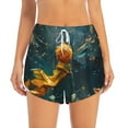 thumbnail image 4 of Lsque Whimsical Starry Night Scene Printed Women's Running Shorts with Liner Pockets,Elastic Quick Dry Workout Athletic Gym Yoga Shorts,Womens High Waist Shorts-XX-Large, 4 of 9