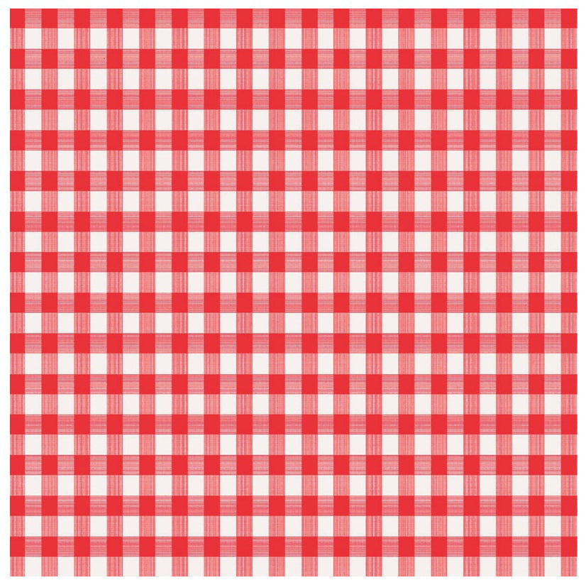 Magic Cover TBL-MC569-36 Checkered Tablecloth, Red/White, 54