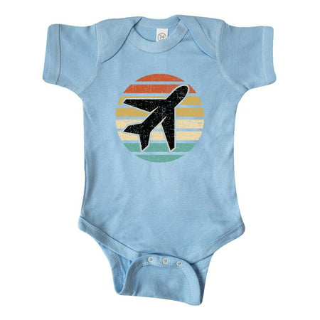 

Inktastic Airplane Pilot Vintage Sunset Gift Baby Boy or Baby Girl Bodysuit