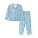thumbnail image 1 of Balery Snowflake Snowing Conjunto de Pijama con Estampado para Mujer, Conjunto de Dos Piezas con Manga Larga, Ropa de Dormir Suave con Bolsillos, Pijamas Cómodos-X-Large, 1 of 7