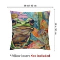 thumbnail image 4 of Shiartex Funny Animal Frog Home Decorative Throw Pillow Cover Watercolor Tree Frog in Tropical Jungle Cushion Case Decoration Outside Pillowcase Sofa Couch Decor  White, 4 of 7