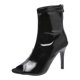 thumbnail image 1 of NECHOLOGY Zapatos Botines para mujer Botas informales de tacón para mujer botines informales transpirables de talla grande con de pescado de cuero de Color sólido informales (Black 6.5), 1 of 7