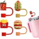 thumbnail image 1 of Paquete de 4 Cubiertas de Silicona para Pajitas para Stanley Tazas de 30 oz y 40 oz - Protector de Tapa de Gr Alimenticio de 10 mm para Pajitas Reutilizables, 1 of 4