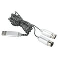 thumbnail image 2 of MIDI Cable Transfer USB TPE Sheath Electronic Piano to Computer Editing Connection Line, 2 of 8