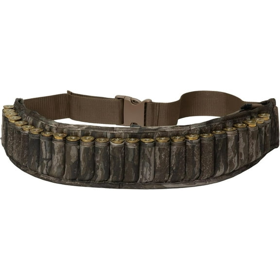 Hunting Game Belt, 25 Shotgun Shell Loops, 3 Compartments, Water-Resistant Neoprene, Adjustable 60 Inch