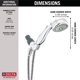 thumbnail image 3 of Ducha de mano DELTA FAUCET 75701C, 7 niveles, cromada con manguera de 60 pulgadas, 3 of 6