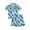 792Blue1905, variant on CAIVO Children Outfit Sets Boys Summer Casual Floral Printed Hawaii Lapel Button Down Short Sleeved Shirt And Shorts Holiday Clothing Sets
