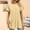 Yellow, variant on Womens Tops, Summer Clearance Womens Casual Solid Color Round Neck Short Sleeve Tops Blouses