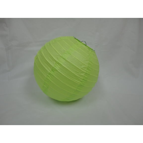 8" APPLE GREEN CHINESE PAPER LANTERNS 10 COUNTS
