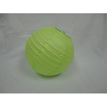 8" APPLE GREEN CHINESE PAPER LANTERNS 10 COUNTS