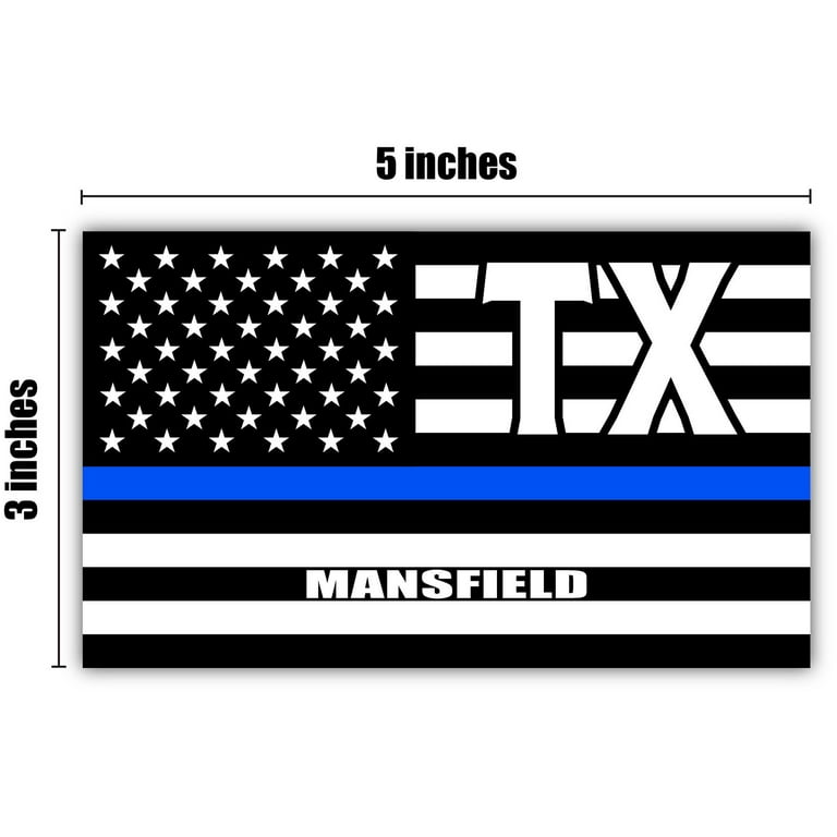 6 x 2 SHERIFF Thin Blue Line Name Tape