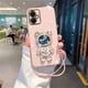 thumbnail image 5 of Quicksand Astronaut Bracket Phone Case For Xiaomi Redmi Note 13 Pro 4G 5G 13C Mi 13 Lite 13T Soft Silicone Plating Back Cover, 5 of 5
