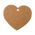 thumbnail image 1 of Sonducket Cartón Kraft en blanco corazón Vintage tarjetas moda autoensamblaje muestra accesorios creativamente suministro para el hogar Accesorios de disfraces Leonado, 1 of 6