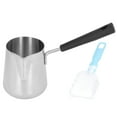 thumbnail image 1 of Chauffe-Beurre Mini Cafetière en Acier Inoxydable 350ml avec Bec pour Fondre, 1 of 14