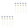 thumbnail image 4 of Naiovety 5 piezas de arreglo de flores de boda de seda de anémona artificial blanco Blanco 2Conjunto, 4 of 6