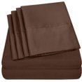 thumbnail image 1 of Piece Thread Count Egyptian Quality Deep Pocket Bed Sheet Set Pillow Cases Queen, 1 of 8