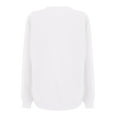 thumbnail image 5 of Women's Crewneck Sweatshirts Funny Letters Printed Loose Casual Pullovers, Yes I'm Always Cold Long Sleeve Tops (XS, White), 5 of 6