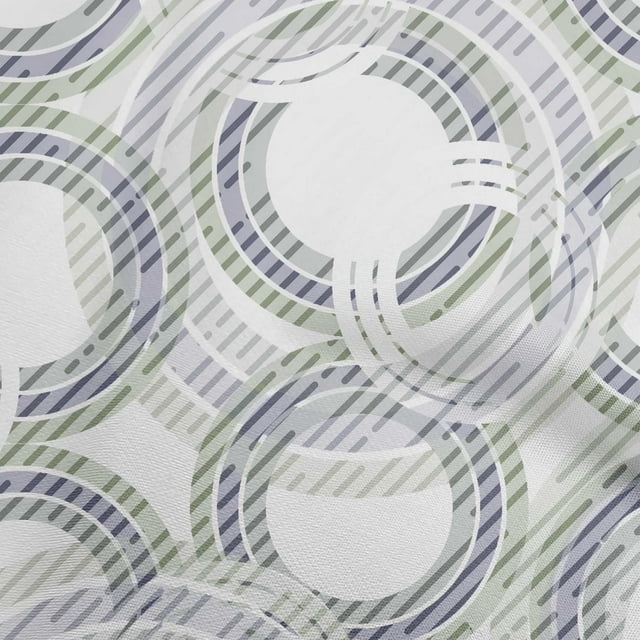 oneOone Cotton Silk Light Purple Fabric Geometrical Craft Projects Decor Fabric Printed By The Yard 42 Inch Wide
