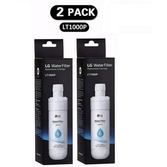 2 Pack (LT1000P) Refrigerator Filter, Refrigerator Water Filter -L