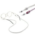 thumbnail image 2 of UPGRATOR 2 Pcs Chaîne de Lunettes Perlées Rose Design Pratique Antidérapant pour Femmes Activités Extérieures Rentrée Scolaire, 2 of 8