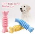 thumbnail image 1 of Flmtop Pet Puppy Dog Bite Resistant Fishbone Shape Teeth Cleaner Training Chew Toy Pink, 1 of 9