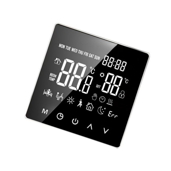 Electric Smart Thermostat Adjustable Practical Setting Function Remote Control Plastic Thermostats Sensor Good Flexibility Type 1