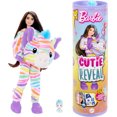 thumbnail image 1 of Barbie Cutie Reveal Rêve couleur Poupée et acc. Zèbre, 10 surp., 1 of 6