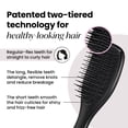 thumbnail image 2 of Cepillo para cabello Tangle Teezer Ultimate Detangler, tamaño de viaje, negro, 2 of 8