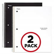 Five Star Wirebound Notebook, 1 Subject, College Ruled, 2 Pack (38454)