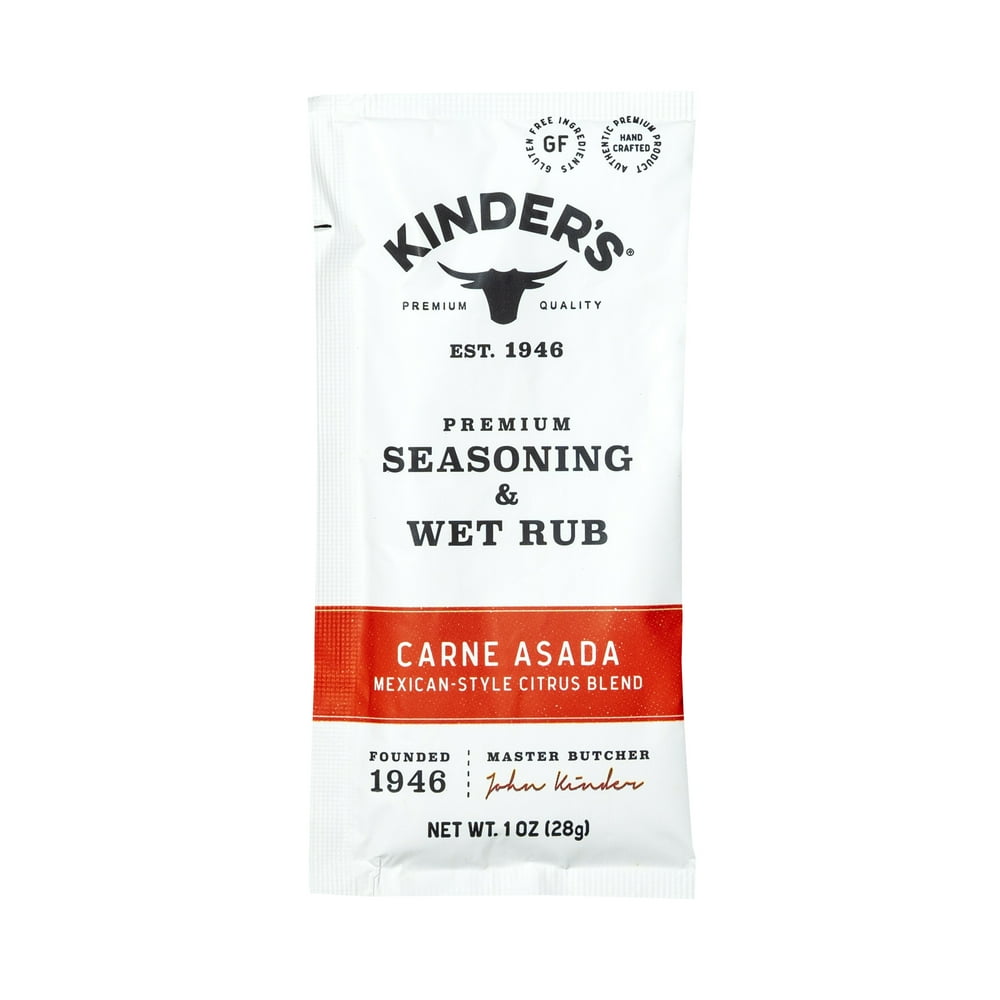 Kinder's Carne Asada Mexican Style Marinade Seasoning & Wet Rub, 1oz